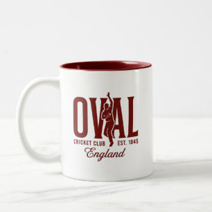 Taza Bicolor Oval Cricket Club Inglaterra Est 1845