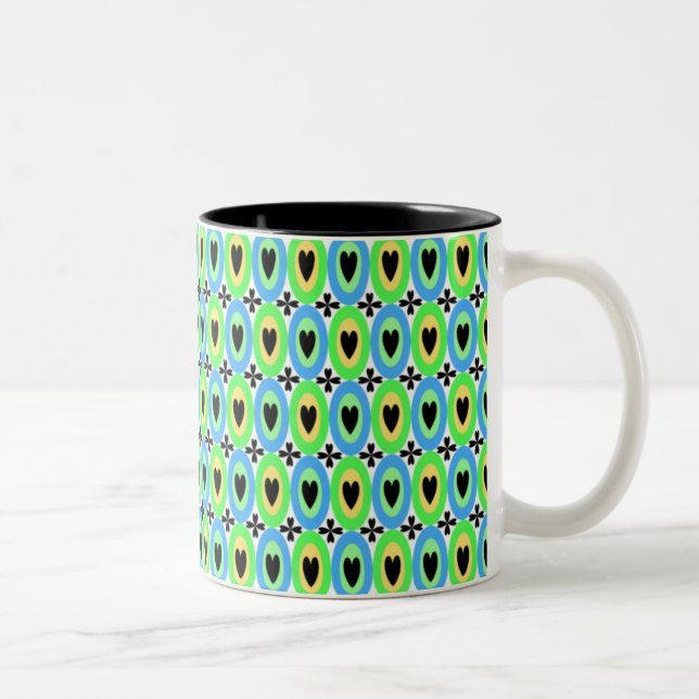Taza Bicolor Oval Hearts (Derecha)