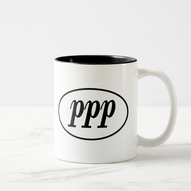 Taza Bicolor Óvalo del PPP (Derecha)