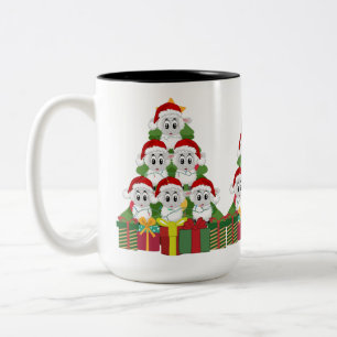 Taza Bicolor Oveja de Navidades curados