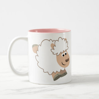 Taza Bicolor Oveja Personalizado en ejecución
