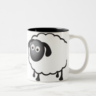 Taza Bicolor Ovejas blancas