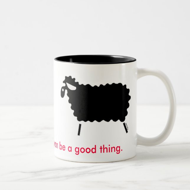 Taza Bicolor Ovejas negras (Derecha)