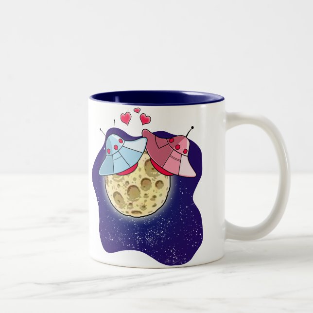 Taza Bicolor OVNIs en Love Mug (Derecha)