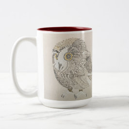Taza Bicolor Owl Coffee Mug
