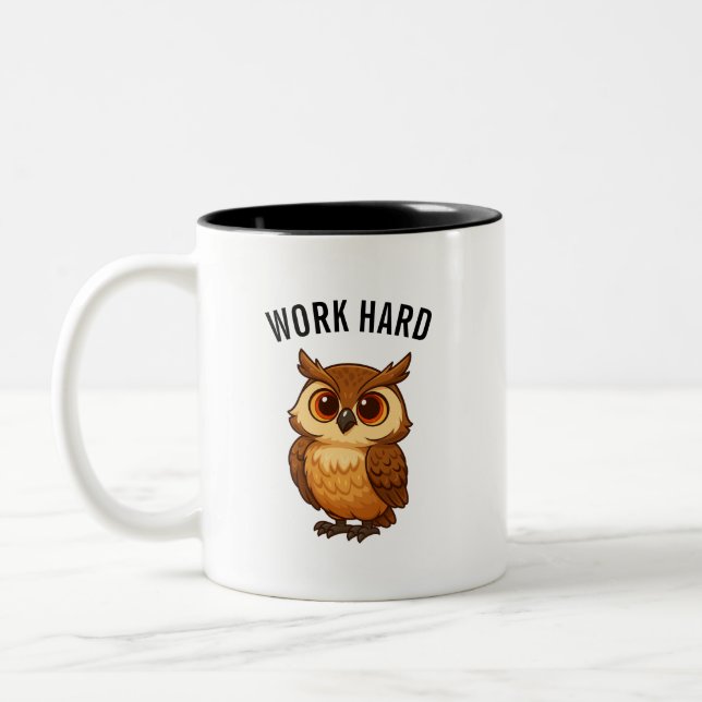 Taza Bicolor Owl coffee mug (Izquierda)
