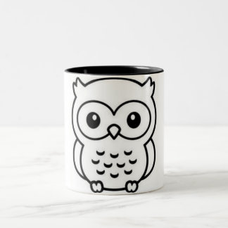 TAZA BICOLOR OWL MUG