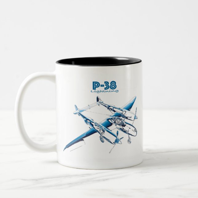 TAZA BICOLOR P-38 (Izquierda)