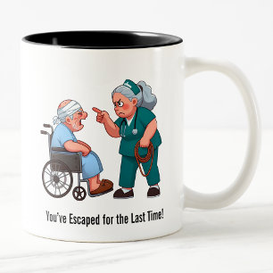 Taza Bicolor Paciente de edad avanzada con derecho al tratamien