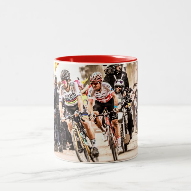 Taza Bicolor Pacto con el diablo - París Roubaix 2018 (Centro)