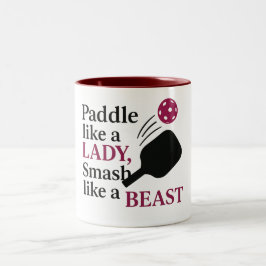 Taza Bicolor Paddle como una dama, Smash like a Bebe - Graciosa