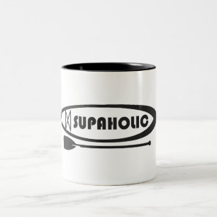 Taza Bicolor Paddleboarding por Standup Supaholic