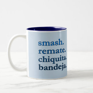 TAZA BICOLOR PADEL COFFEE MUG – WORD VIBES – AZURE BLUE