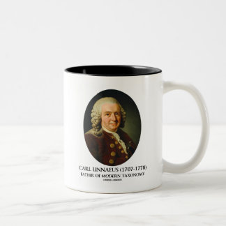 Taza Bicolor Padre de Carl Linnaeus de la taxonomía moderna