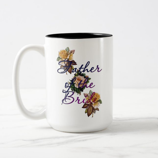 Taza Bicolor Padre De La Floral De Novia (Izquierda)