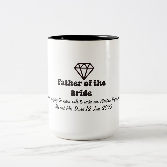 Taza Bicolor Padre de la novia (Centro)