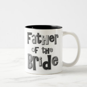 Taza Bicolor Padre del gris de la novia