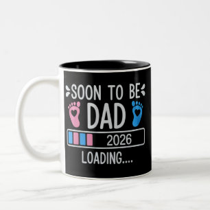 Taza Bicolor Padre Pronto a Ser 2026 Anuncio de Embarazo en Car