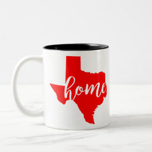 Taza Bicolor Página de inicio de Texas #USAPatriotGraphics ©Whi