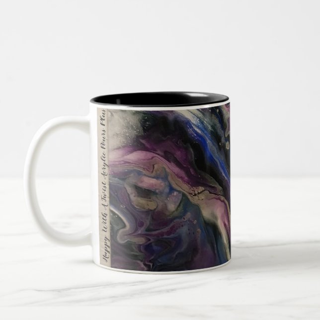 Taza Bicolor Paint Paint Pour Mug (Izquierda)