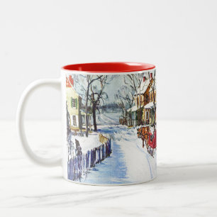 Taza Bicolor País de las maravillas del invierno