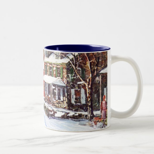 Taza Bicolor País de las maravillas del invierno (Derecha)