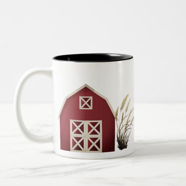 Taza Bicolor País Granjero Rojo (Izquierda)