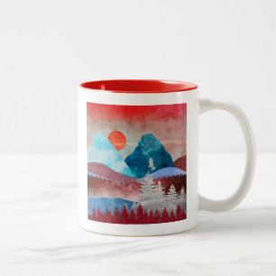 Taza Bicolor Paisaje Águila de Plata