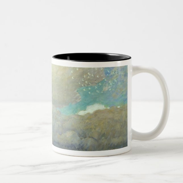 Taza Bicolor Paisaje con Huts, 1900 (Derecha)