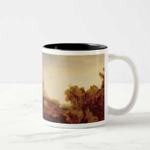 Taza Bicolor Paisaje con un castillo francés
