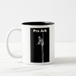Taza Bicolor Paisaje de Arborisco Arbórico Tree Surgeon Chainsa