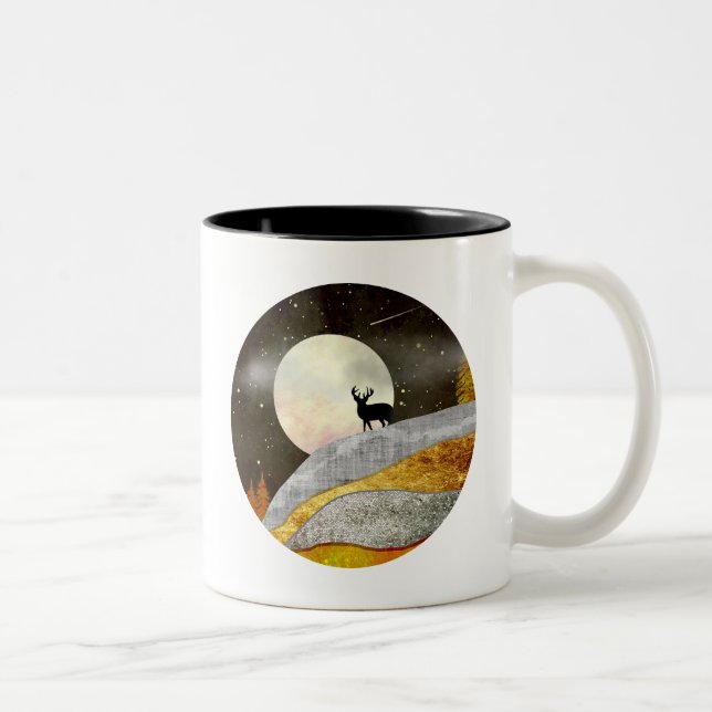 Taza Bicolor Paisaje de Deer Moon (Derecha)