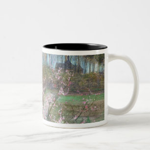 Taza Bicolor Paisaje de la primavera