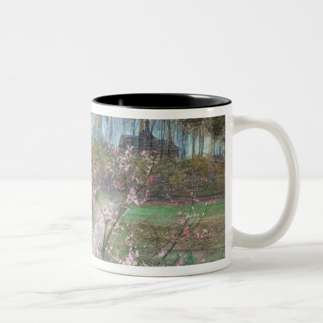Taza Bicolor Paisaje de la primavera (Derecha)