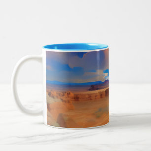 Taza Bicolor Paisaje del desierto Utah