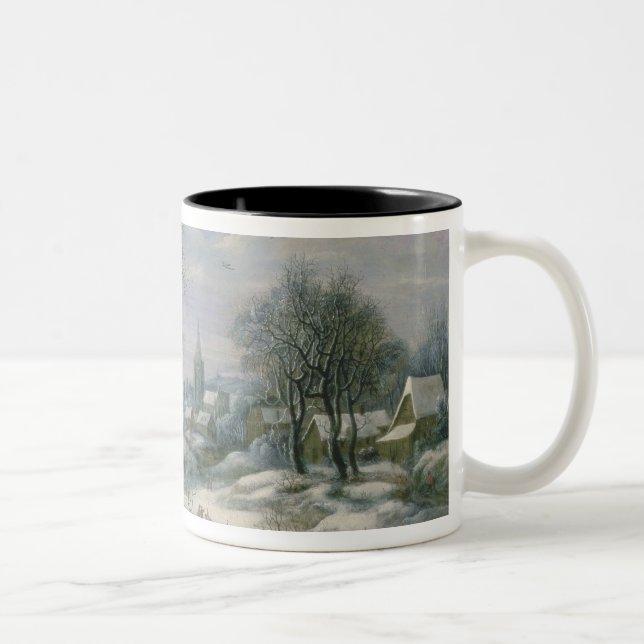 Taza Bicolor Paisaje del invierno (Derecha)