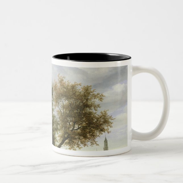Taza Bicolor Paisaje enselvado del río (Derecha)