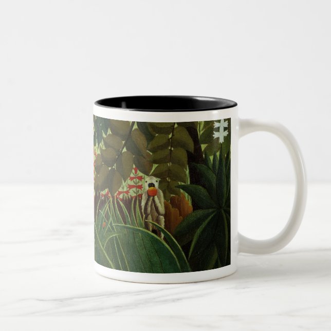 Taza Bicolor Paisaje exótico (Derecha)