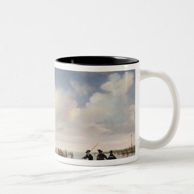 Taza Bicolor Paisaje holandés con los patinadores (Derecha)