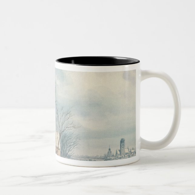 Taza Bicolor Paisaje: Invierno (Derecha)