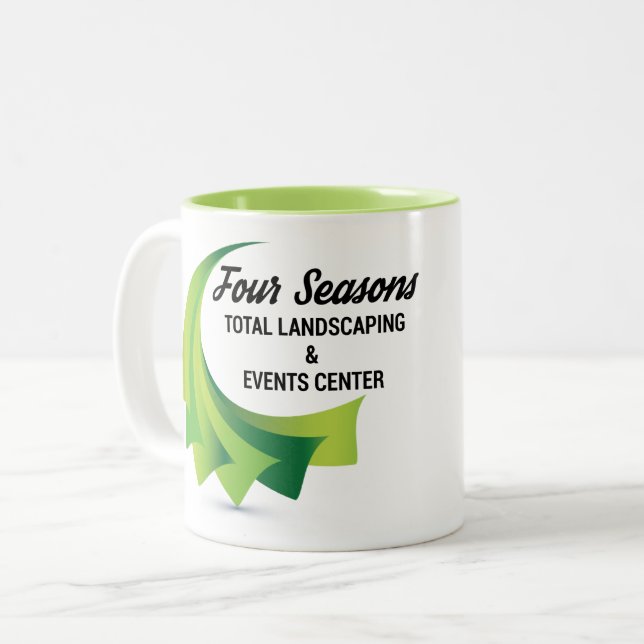 Taza Bicolor Paisaje total de cuatro temporadas (Anverso izquierdo)