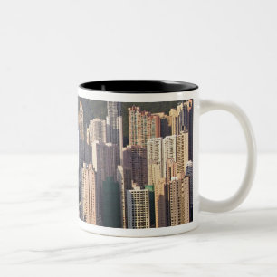Taza Bicolor Paisaje urbano de Hong Kong, China