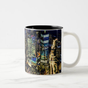 Taza Bicolor paisaje urbano de la ciudad de Nueva York, Manhatt