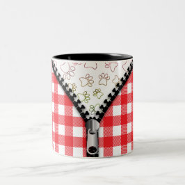 Taza Bicolor Paisajes de perro cubiertos de búfalo
