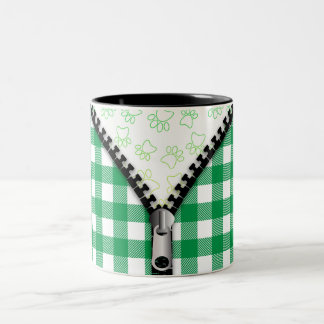 Taza Bicolor Paisajes de perro cubiertos de búfalo