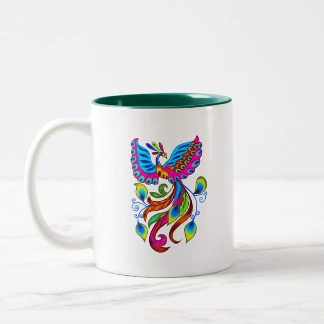 Taza Bicolor Pajariz de fuego de Phoenix  (Izquierda)