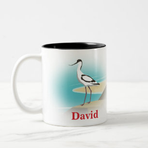 Taza Bicolor Pájaro aguacate