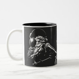 Taza Bicolor Pájaro Cantando