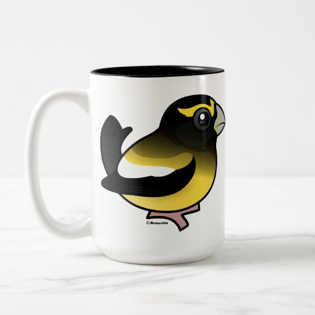 Taza Bicolor Pájaro de tarde (Izquierda)