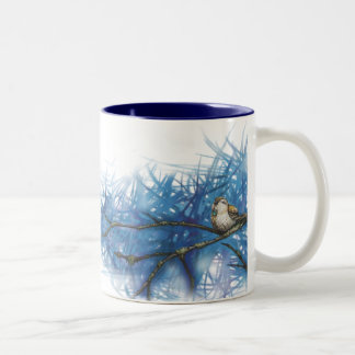 Taza Bicolor pájaro guerrero
